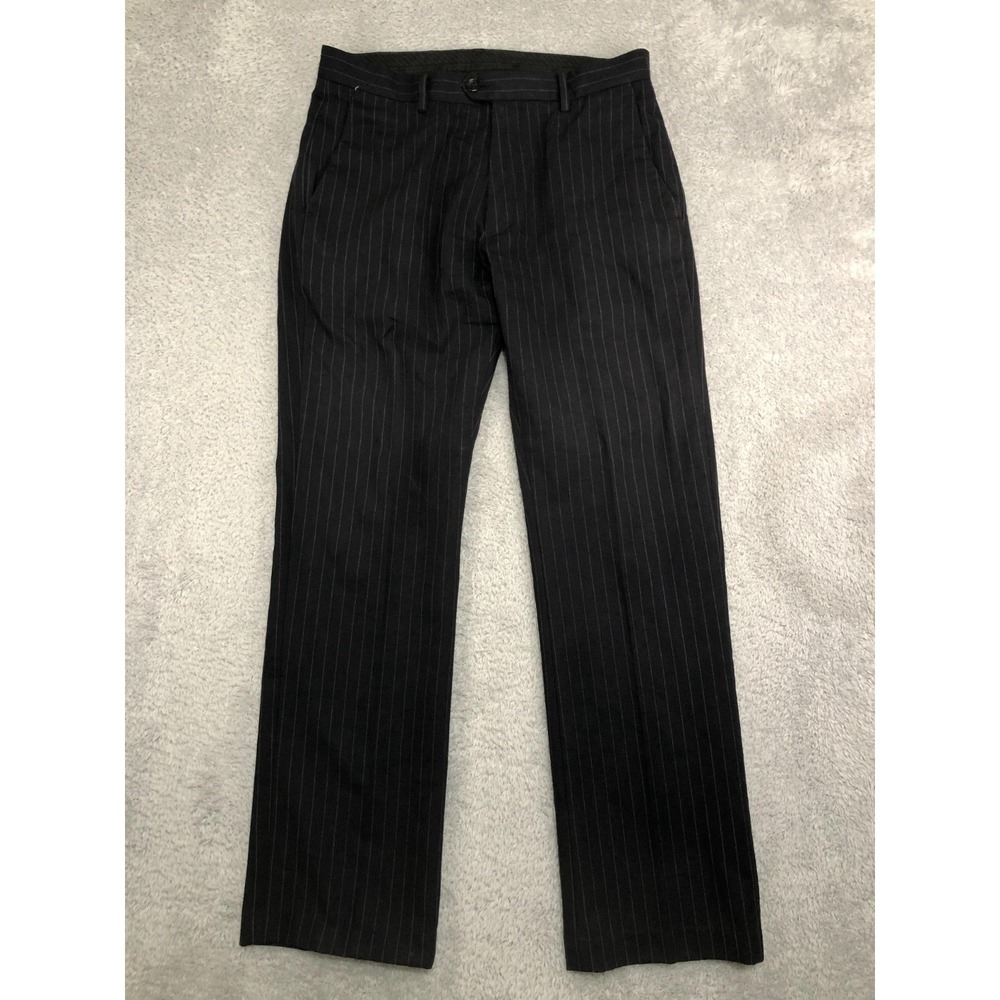 Gap Pants Mens 32x32 Black Wool Stripe